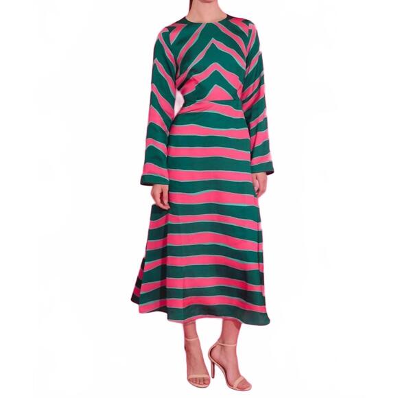 long sleeve pocket maxi dress Samira